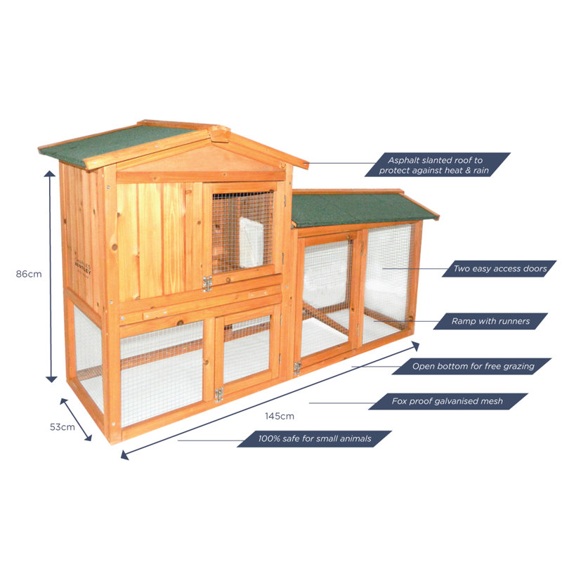  Weather Resistant Hutch with Ramp