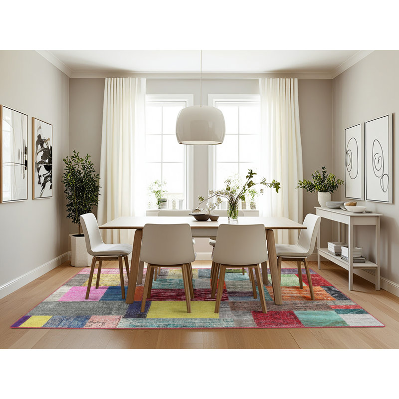 Patchwork Indoor Rug, Rectangle 7' x 10'