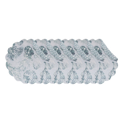 Ensemble de 6 napperons réversibles Cerulean Breeze