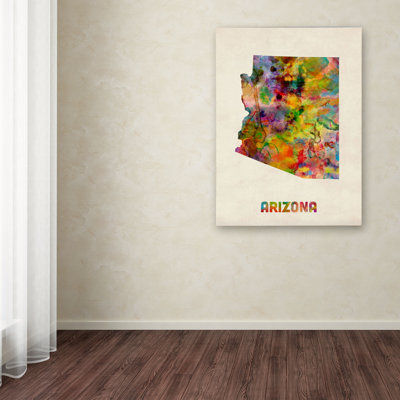 " Arizona Map " by Michael Tompsett