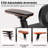 Comfy Breathable Ergonomic Task Chair with Headrest-1335067290