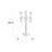 28.5'' H Crystal Tabletop Candlestick