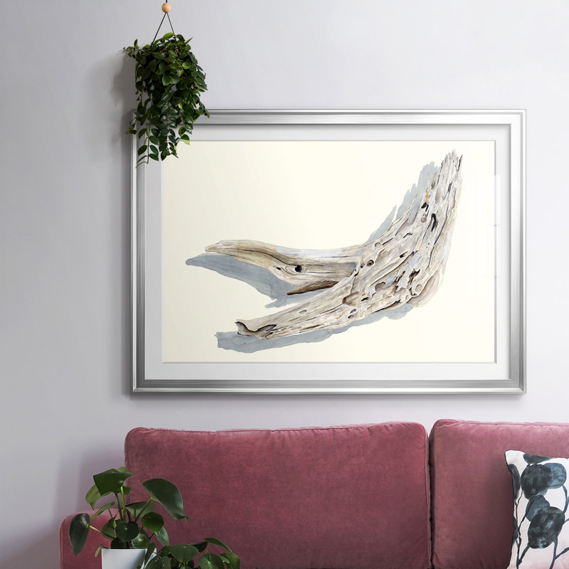 Driftwood Study III, reproduction d'art encadrée, Argent, H 15 po x l 21 po x P 1,5 po