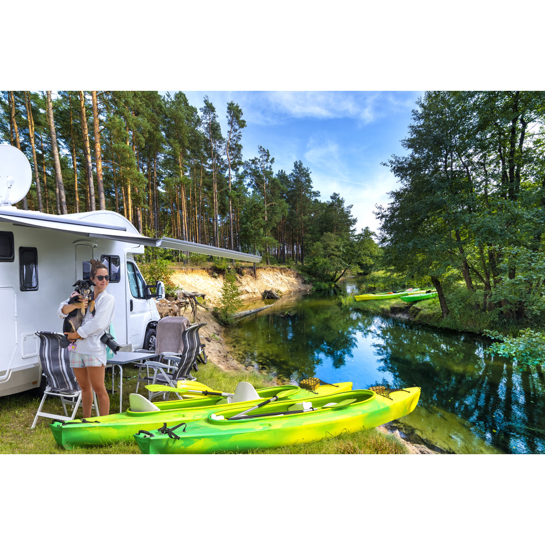 Sommerurlaub mit einem Kanu in Polen