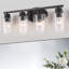 Luminaire de meuble-lavabo moderne avec abat-jour en verre martelé, fixation murale antirouille pour une décoration polyvalente-1543849435-1543848996