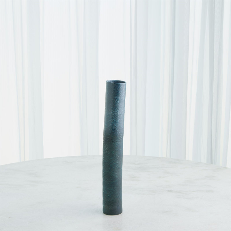Vase de table en porcelaine fait à la main Teeter, H 18 po x l 2,5 po x P 2,5 po