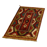 Bordjalu Wool Southwestern Area Rug in Blue/Green