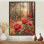 Gladwyn, pivoines parmi les pins d'automne II - pivoines, art mural