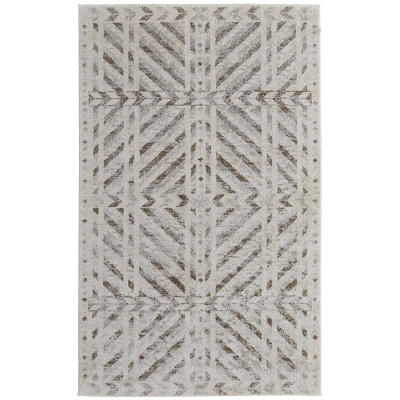 Tapis à motif géométrique moderne Leoner, Rectangle 12 pi x 15 pi