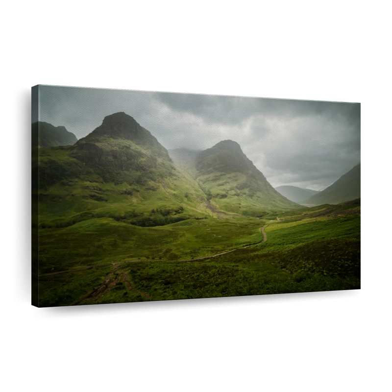 Écosse, «The Road To Glencoe», reproduction sur toile, L 8 po x H 12 po