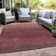 Machine Washable Indoor/Outdoor Xhevrie Red Rug
