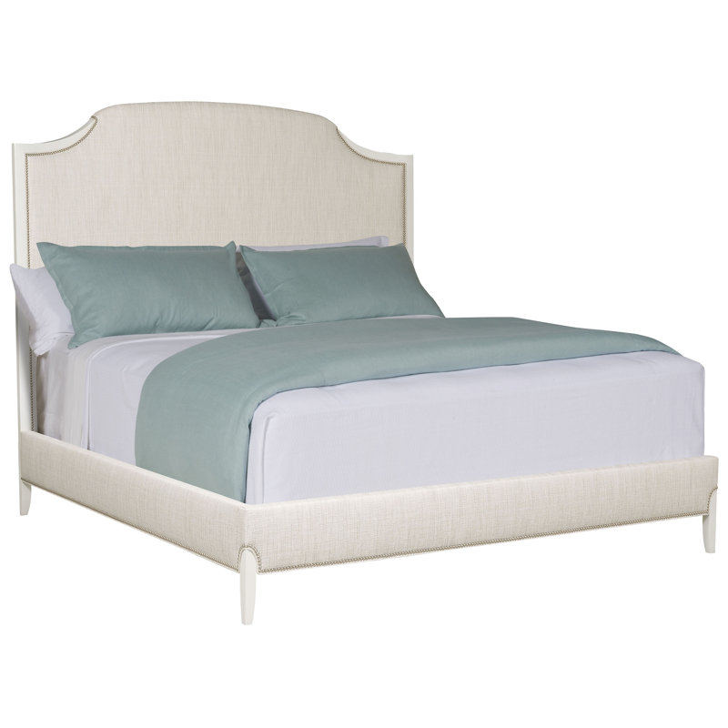 Lillet Upholstered Scalloped Bed, King