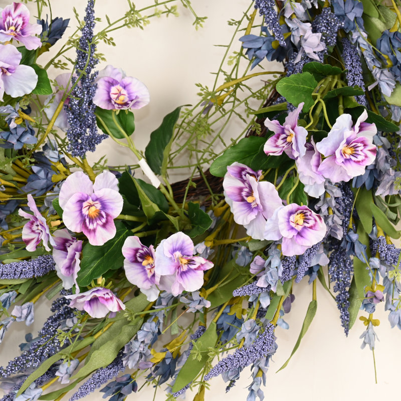 Couronne de porte 22 po, Mauve