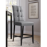 Tufted Polyurethane Parsons Chair in Grey
