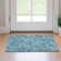 Tapis turquoise de qualité supérieure lavable à la machine