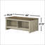 Table basse l 43 po avec tablettes ouvertes à l'avant et à l'arrière