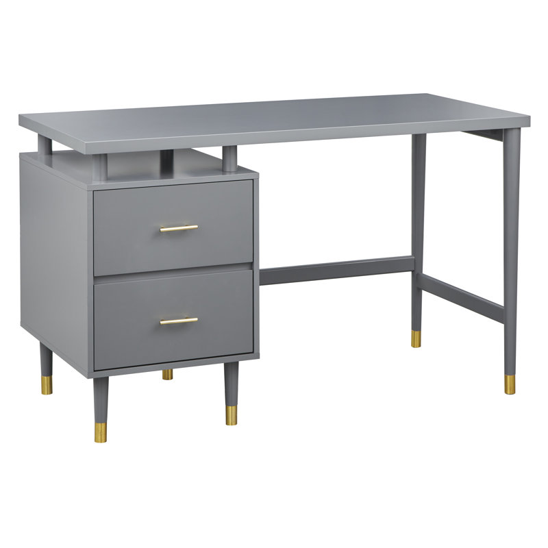 Camylle Writing Desk, Charcoal Gray