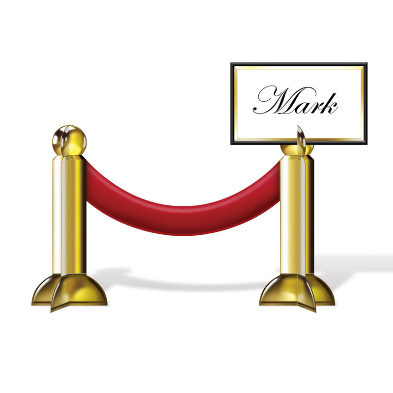 Carte de placement stanchion award night