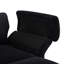 Canapé modulaire en velours côtelé de luxe 85,8 po avec appuie-têtes amovibles, pour appartement, velours côtelé noir modulaire haut, petits espaces idéaux