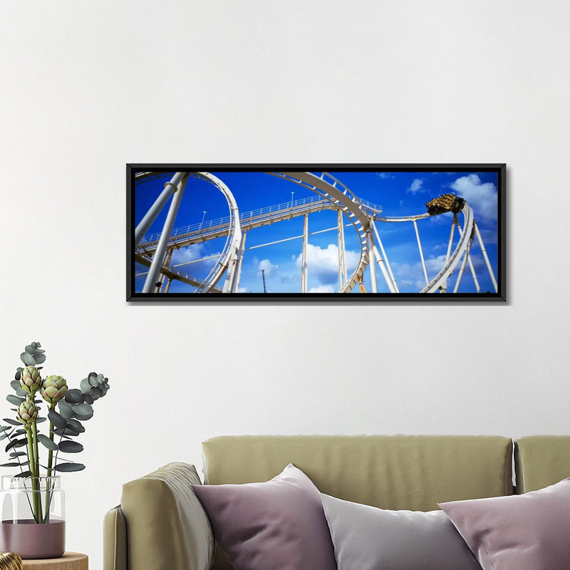 Reproduction de photo sur toile, "Batman panoramique", H 12 po x l 36 po x P 1,5 po, Black Framed