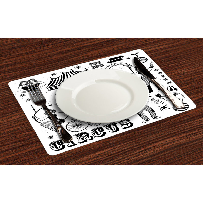 Polyester Abstract Rectangle Placemat