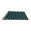 Tapis bleu tissé à la machine-68661489