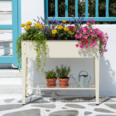 Metal Raised Garden Planter with Legs – Outdoor Use