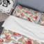 Cachemire rose floral - ensemble de housse de couette abstrait - microfibre de polyester-1534073501