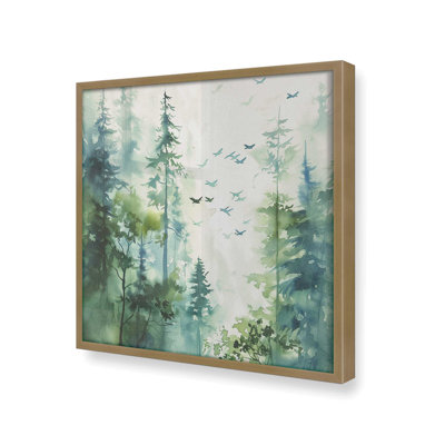 Oiseaux des bois dans la brume II