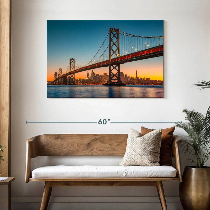 Lilie Oakland Bay Bridge Panorama, H 30 po x l 45 po