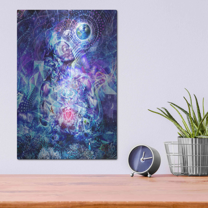 «Transcension Vertical» par Cameron Gray, art mural en métal, H 16 po x l 12 po