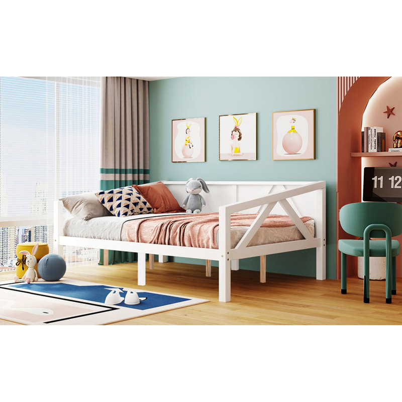 Gray Full Size Daybed With Pine Legs For Stability, Multi - Purpose Design, Elegant Look, 600Lbs Weight Capacity Additional Storage And Suitable All Home Decor, Slat Kit Included