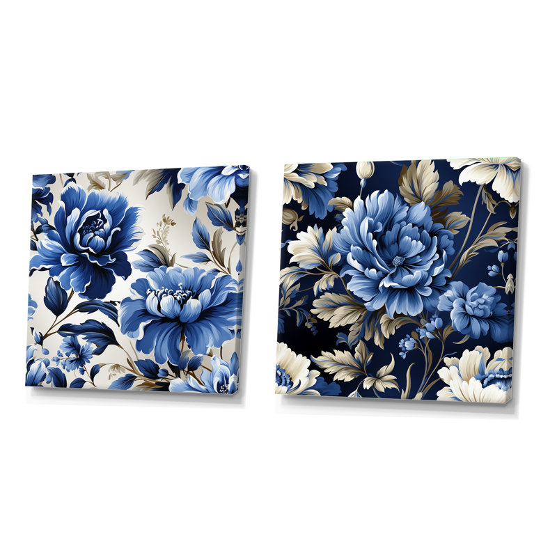 Motif victorien Regal, H 30 po x l 61 po, Toile tendue