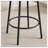 Round bar stool set with shelf, upholstered stool with backrest-881475865-881475866