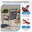  Outdoor Tufted Chair Cushions Set of 2, 39 x 20 x 2.4 Inch-636694922-636694926