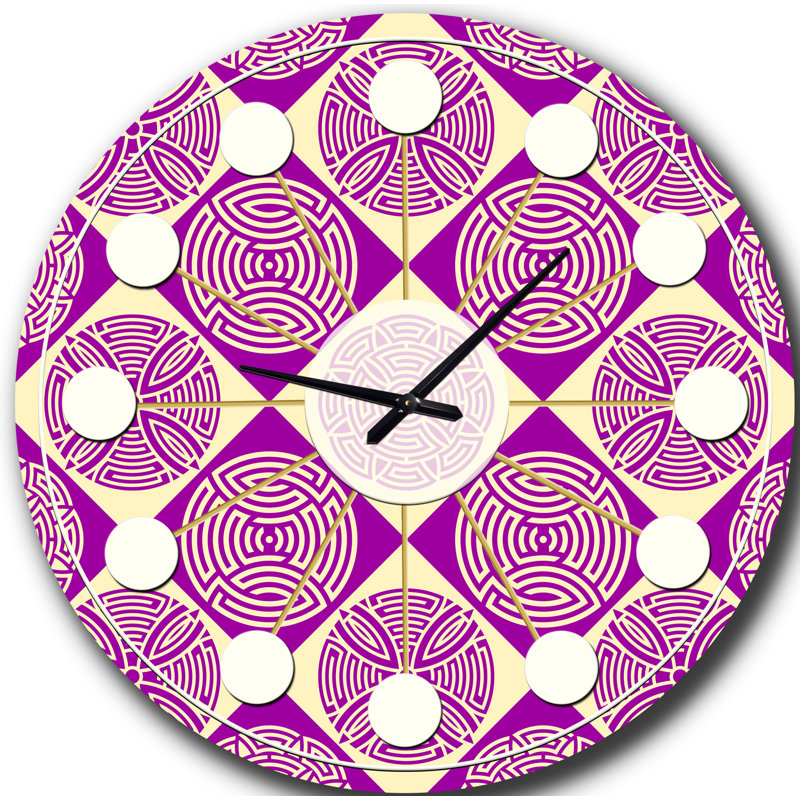 Horloge murale rétro Mid-Century, Moyenne