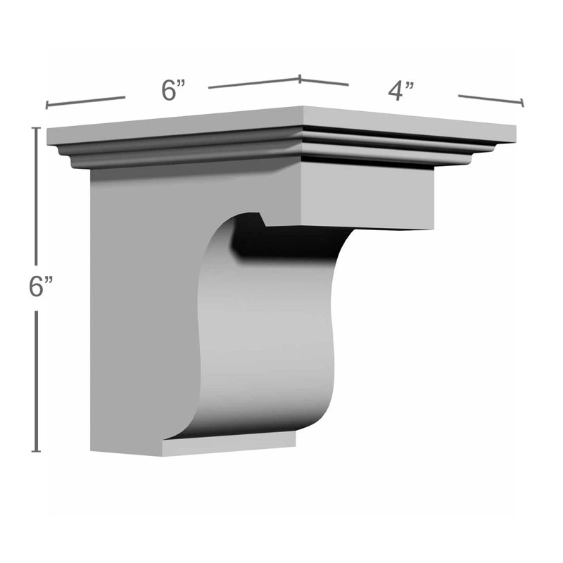 Legacy Bracket, 6"H x 4"W x 6"D