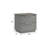 Oniskey 2-Drawer Nightstand Gray