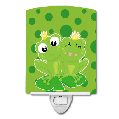 Frog Prince and Princess Ceramic Night Light