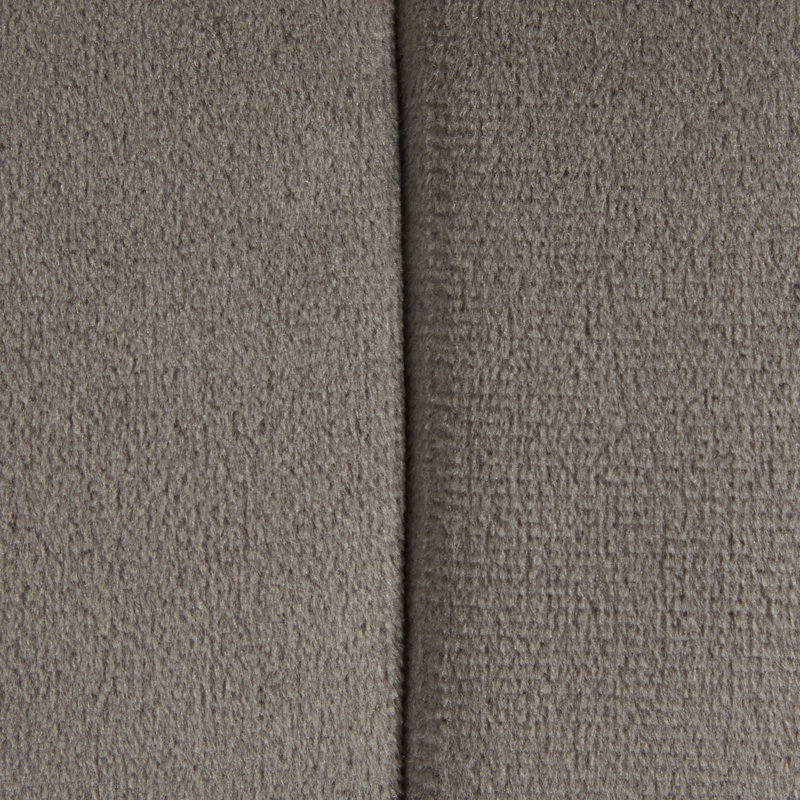 Repose-pieds rond en velours de 24 po, Grey, Gris