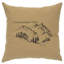 Coussin Wooded River Image - Mountain Time - Linen Straw-1421889349