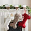 Ensemble de chaussette de Noël en os 3 pièces H 20 po