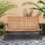 Banc de jardin en osier