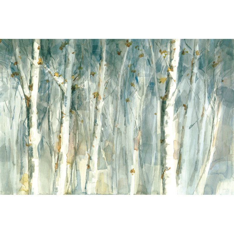 Meadows Edge II Crop by Danhui Nai - Wrapped Canvas Painting, 30cm H x 46cm W