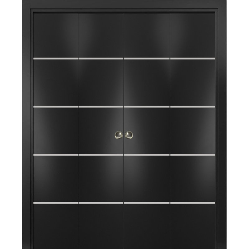 Porte de grange en bois massif massif, 72 po x 80 po