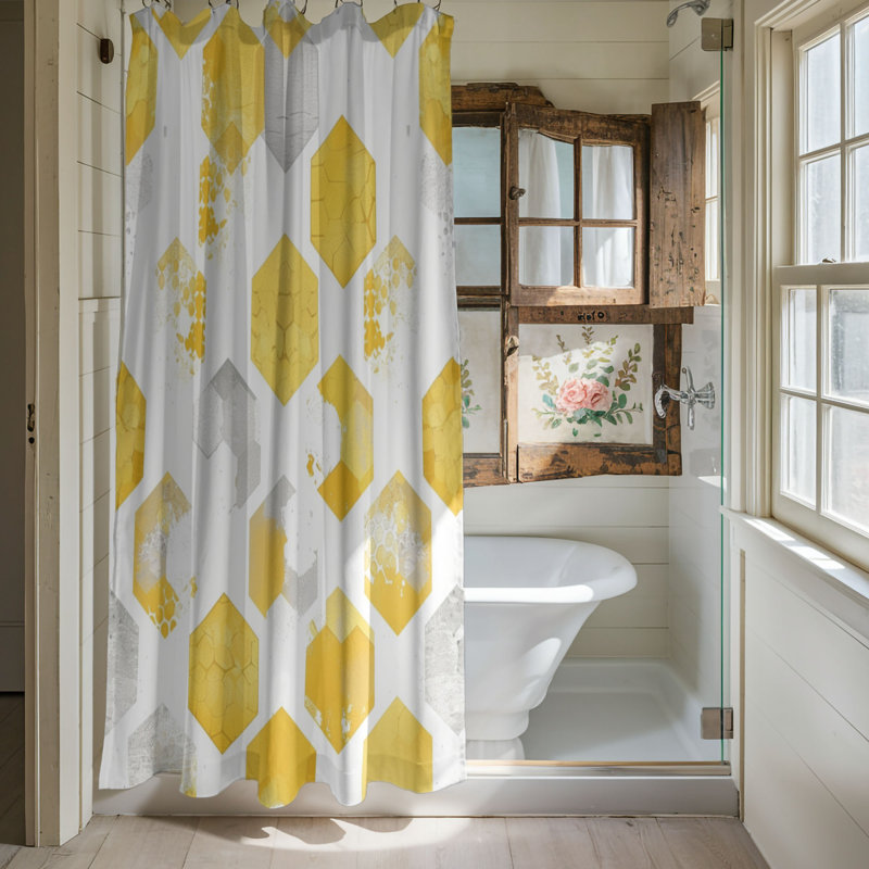 Pollinator Paradise - Premium Shower Curtain, 74"H x 71"W