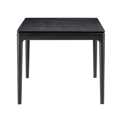  Mingle 55 Inch Modern Design, Rectangular Dinner Table for Dining Room, Living Room Furniture, Effortless Assembly, Burnt Black