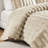 King Ultrasoft Faux Fur Ribbed Comforter With 2 Matching Shams In Taupe, Fluffy Cord - Textured Design, Fill Taupe Shams, For Comfort