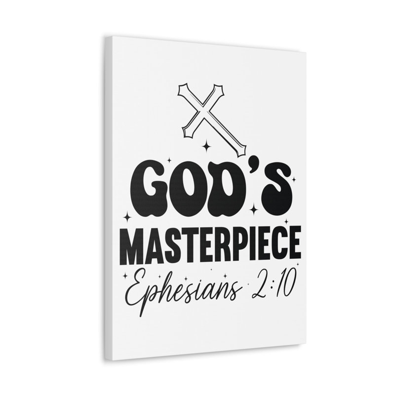 Trinx Scripture Walls Ephesians 2:10 You are God's Masterpiece Bible Verse Canvas Christian