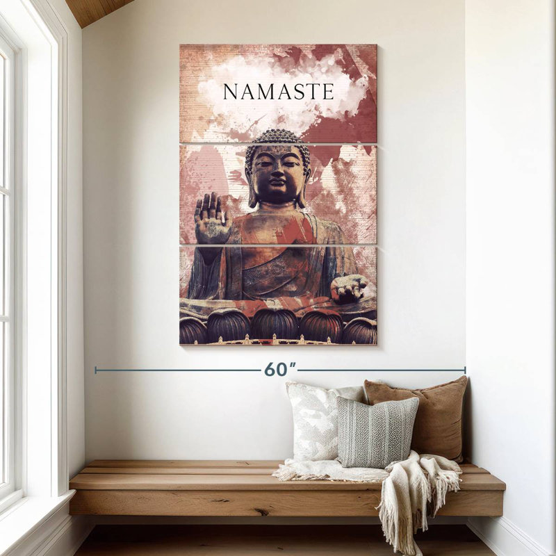 Adella Namaste Buddha Statue, 50" H x 32" W